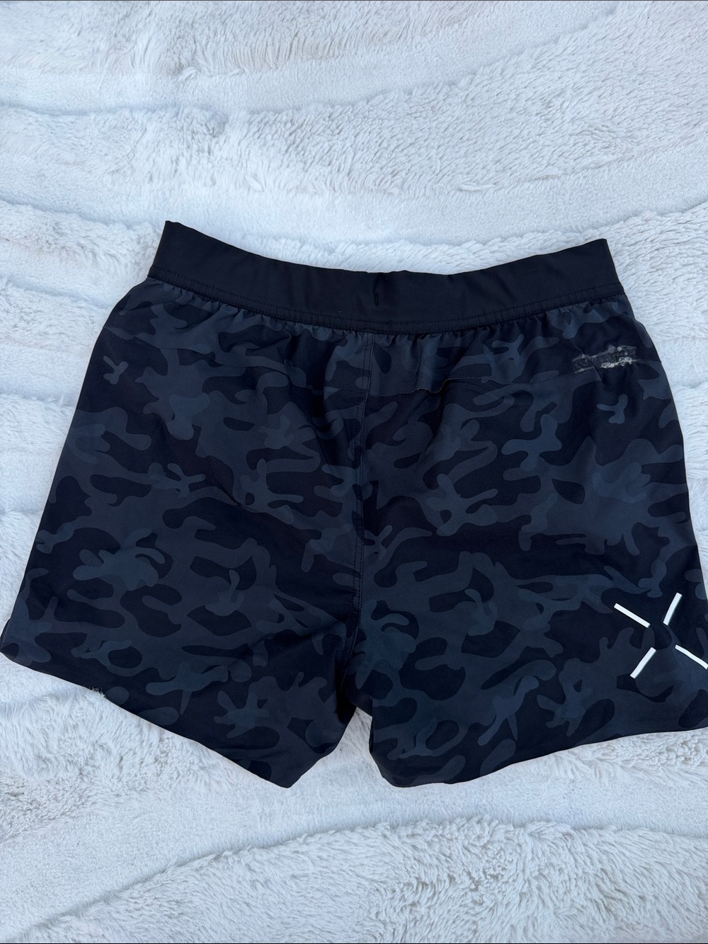 Ten Thousand the interval short, 5 inch inseam, black camo print